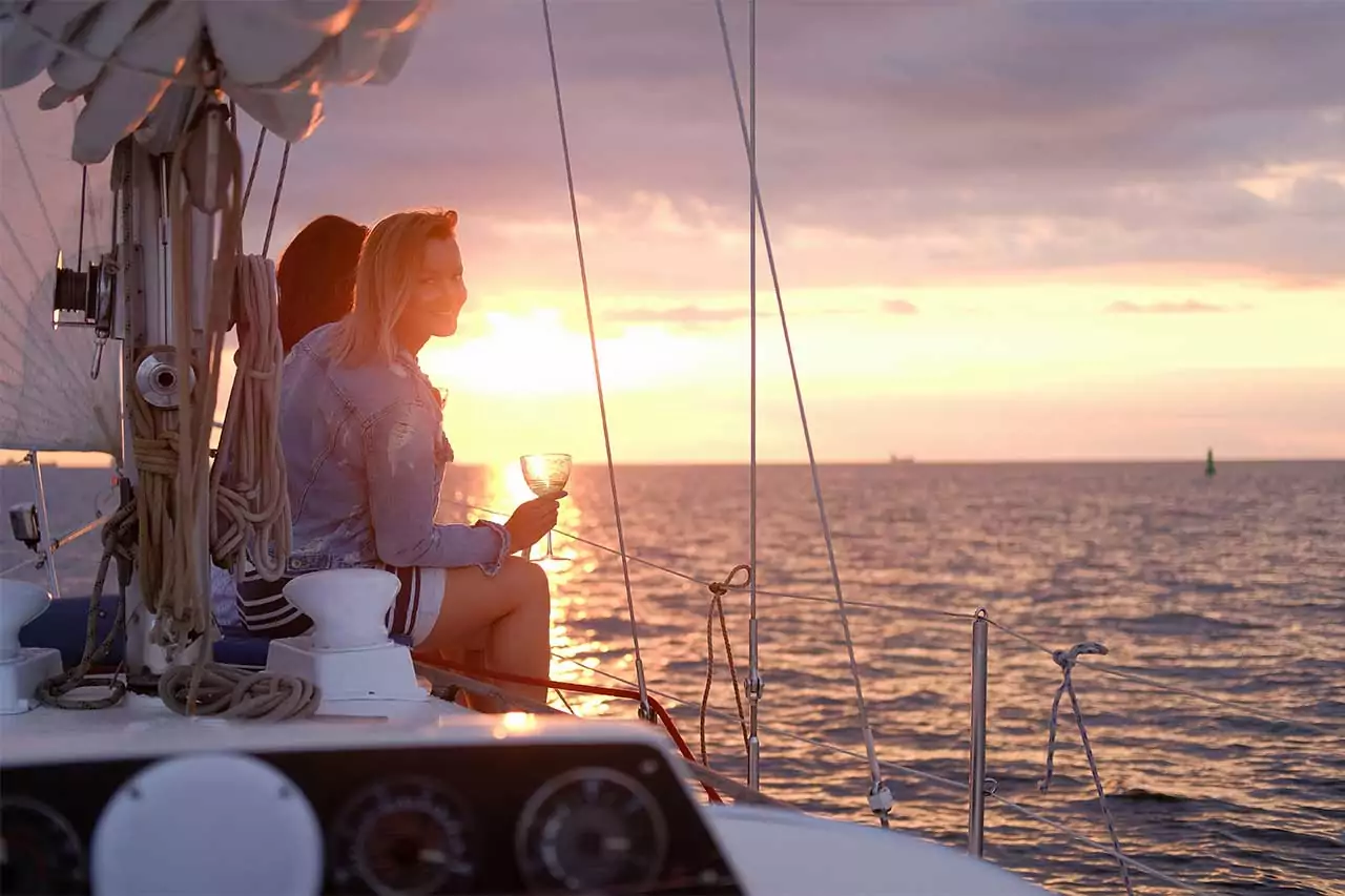 Segelyacht an der Côte d‘Azur